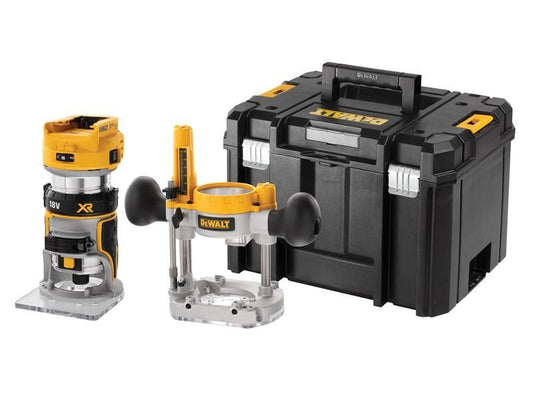 DeWalt DCW604NT-XJ 18v XR 1/4in Twin Base Router (Body Only)