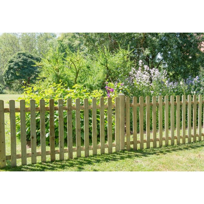 Forest Heavy Duty Pale Fence Panel 6ft x 3ft (1.8m x 0.9m) Treated Timber (Pack of 4)