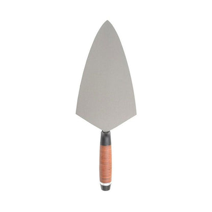Marshalltown Philadelphia Pattern Brick Trowel with Leather Handle 11" - Steel