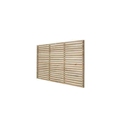 Forest Contemporary Slatted Fence Panel 1.8m x 1.2m Treated Timber (Pack of 5)