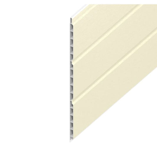 9mm Hollow Soffit Board Cream 300mm x 5m – Lightweight & Durable Roof Solution