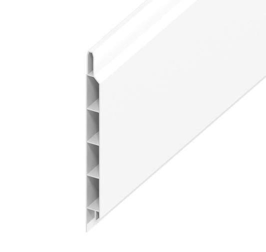 9mm Hollow Soffit Board White Ash 100mm x 5m – Lightweight & Durable Roof Solution
