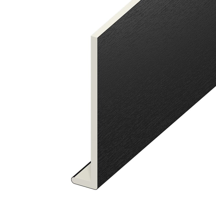 9mm Plain Black Ash Capping Board 150mm x 5m – Durable & Sleek Exterior Solution