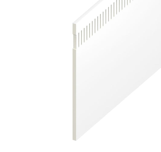 9mm Vented Eurosoffit Board White 225mm x 5m (10mm Airspace) – Ventilated & Durable Roof Solution