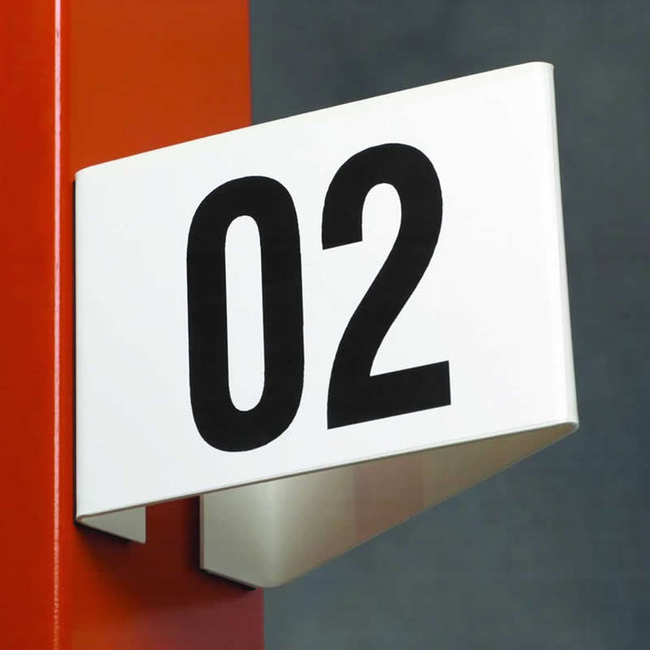 Angled Aisle Markers - 2 Sided 'v' Shape - 95mm X 130mm