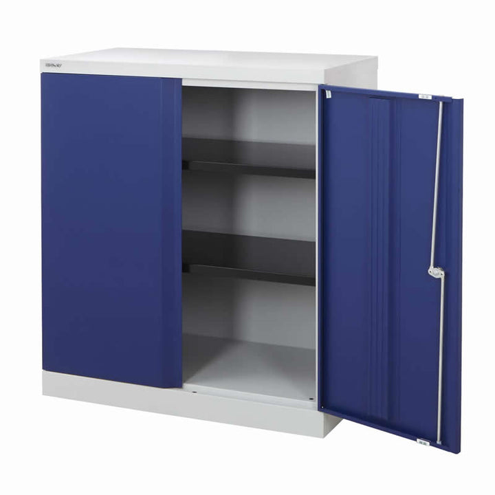 Bisley Office Cupboards - 1016 High with 2 Shelves