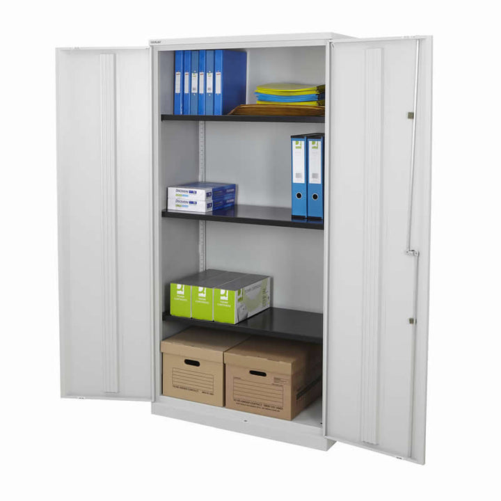 Bisley Office Cupboards - 1800 High with 3 Shelves