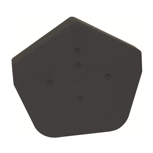 Black Easy-Trim Angled Ridge End Cap – Durable Roof Edge Finish