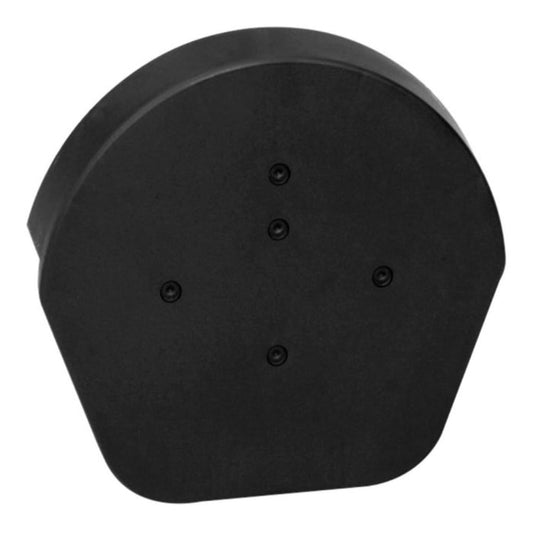 Black Easy-Trim Easyverge Dry Verge Half Round Ridge End Cap – Secure Roof Edge