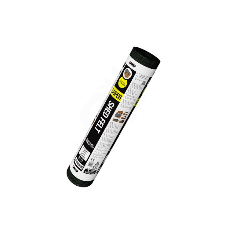 Black IKO Super Shed Felt Mineral Roofing Felt 1m x 10m – Durable Roofing Protection