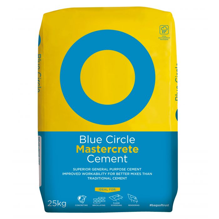 Blue Circle Mastercrete Cement - 25kg Plastic Bag