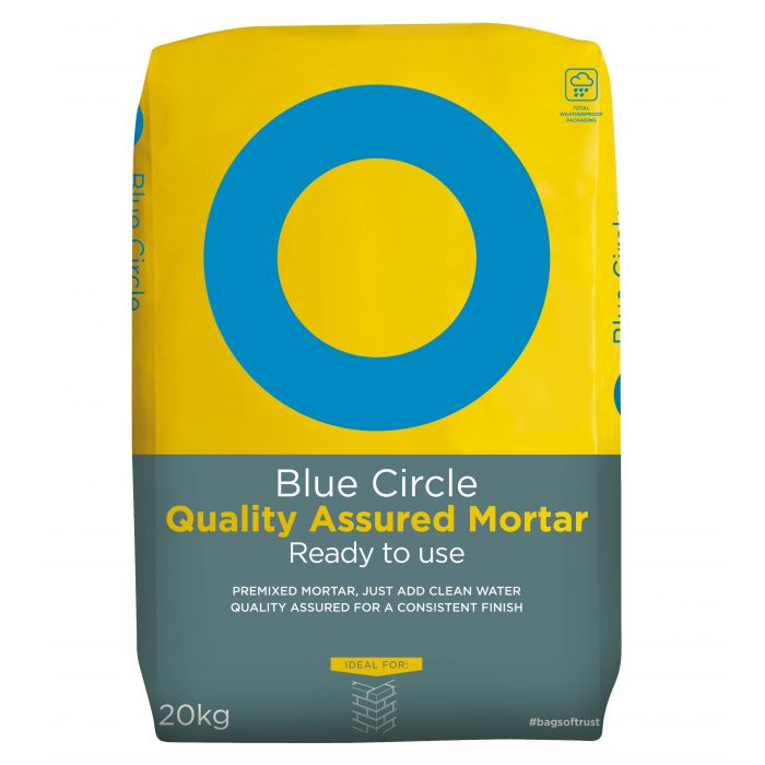 Blue Circle Quality Assured Mortar Mix - 20kg Bag