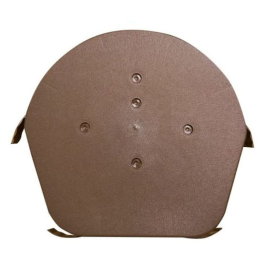 Brown Easy-Trim Easyverge Dry Verge Half Round Ridge End Cap – Secure Roof Finish