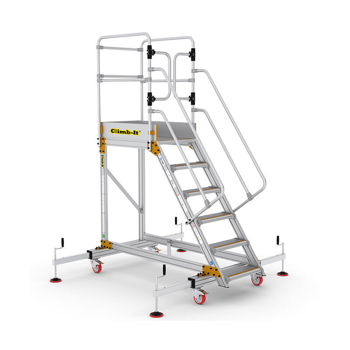Climb-it Extra Large Platform Safety Steps With Adjustable Stabilisers