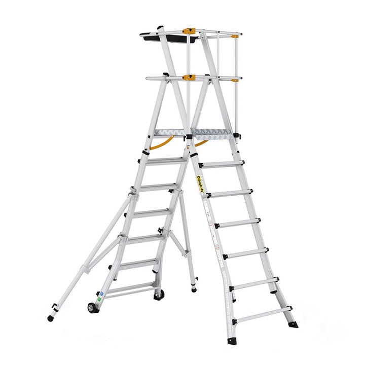 Climb-it Folding Telescopic Large Platform Steps - 7+3 Tread