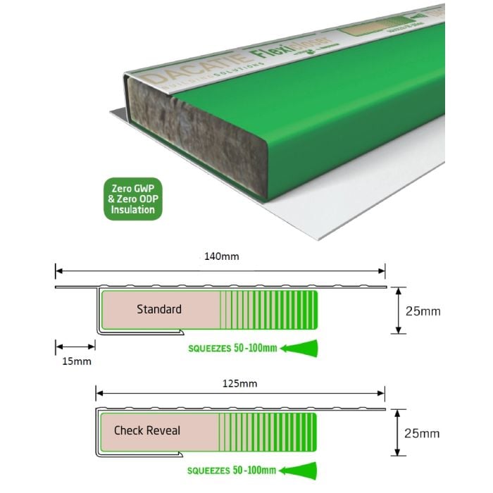 Dacatie Supafix SF Flexicloser Insulated Cavity Closer 50mm-100mm 2.4m