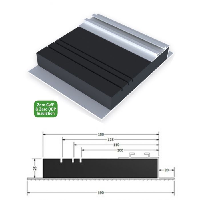 Dacatie TF-Multi Multicloser Multi-Width Insulated Cavity Closer 100mm-150mm 2.4mtr