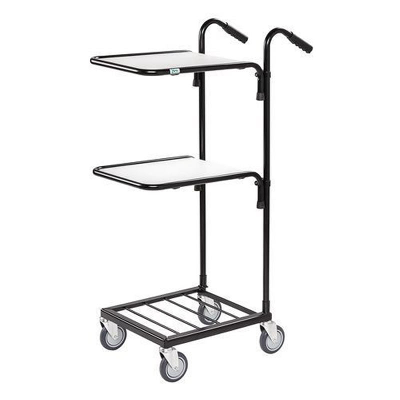 Distribution Trolley with 2 Upper Shelves