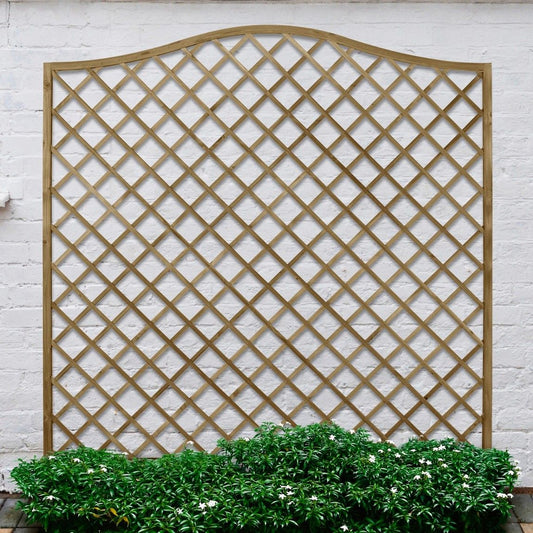 Forest Decorative Europa Hamburg Garden Screen 1.8mtr x 1.8mtr - Treated Timber (Pack of 4)