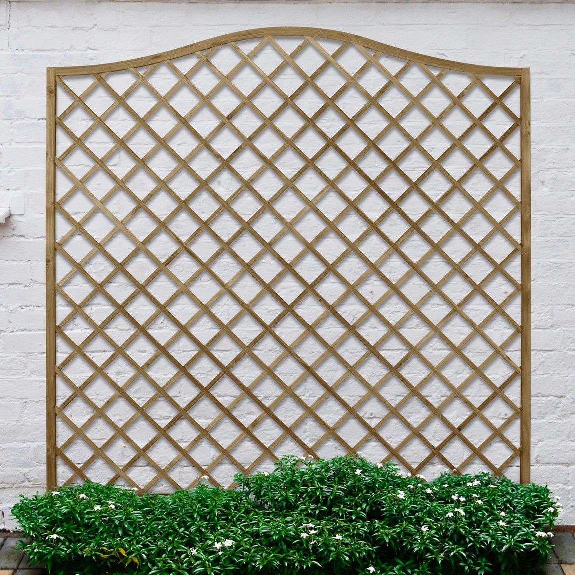 Forest Decorative Europa Hamburg Garden Screen 1.8mtr x 1.8mtr - Treated Timber (Pack of 5)