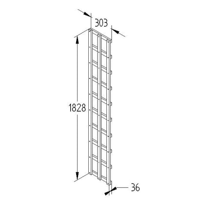 Forest Heavy Duty Trellis 1.83mtr x 300mm - Treated Golden Brown (Pack of 10)