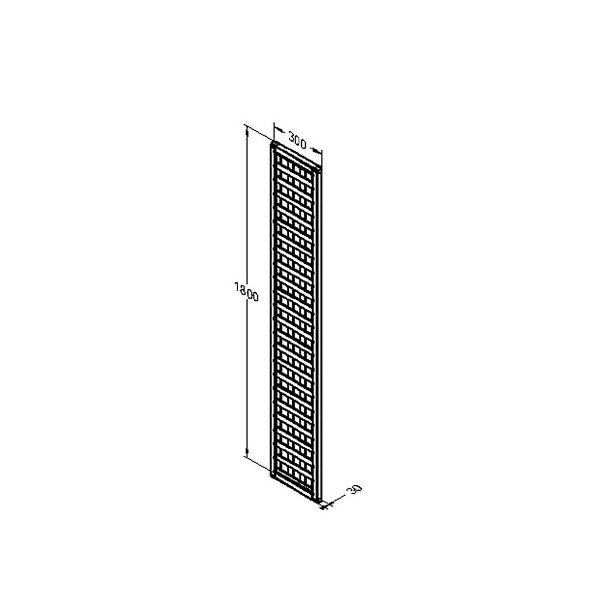 Forest Premium Framed Trellis 1.8m x 0.3m Treated Timber (Pack of 5)
