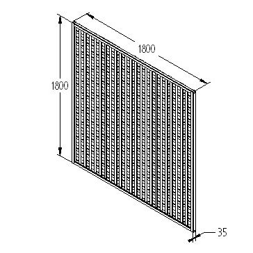 Forest Premium Framed Trellis 1.8m x 1.8m Treated Timber (Pack of 5)