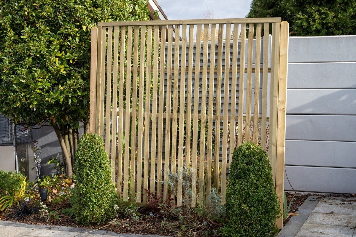Forest Pressure Treated Vertical Slatted Screen 1.8mtr x 1.8mtr (Pack of 4)
