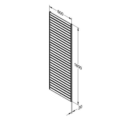 Forest Slatted Trellis 1.8m x 0.6m - Pack of 5