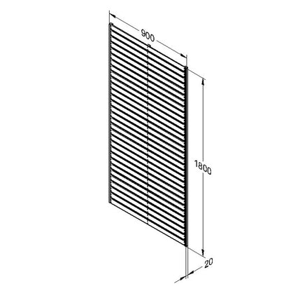 Forest Slatted Trellis 1.8m x 0.9m - Pack of 4