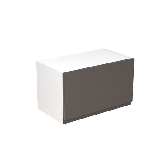 KitchenKit Flatpack J-Pull Bridging Wall Cabinet 600mm - Super Gloss Graphite