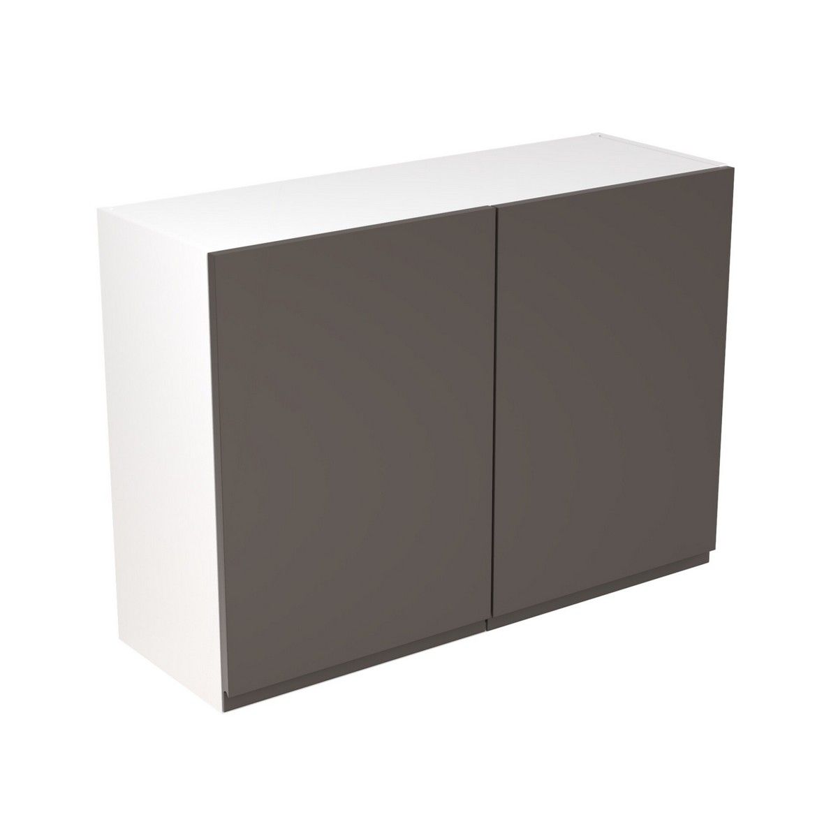 KitchenKit Flatpack J-Pull Wall Cabinet 1000mm - Ultra Matt Graphite