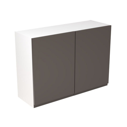 KitchenKit Flatpack J-Pull Wall Cabinet 1000mm - Ultra Matt Graphite