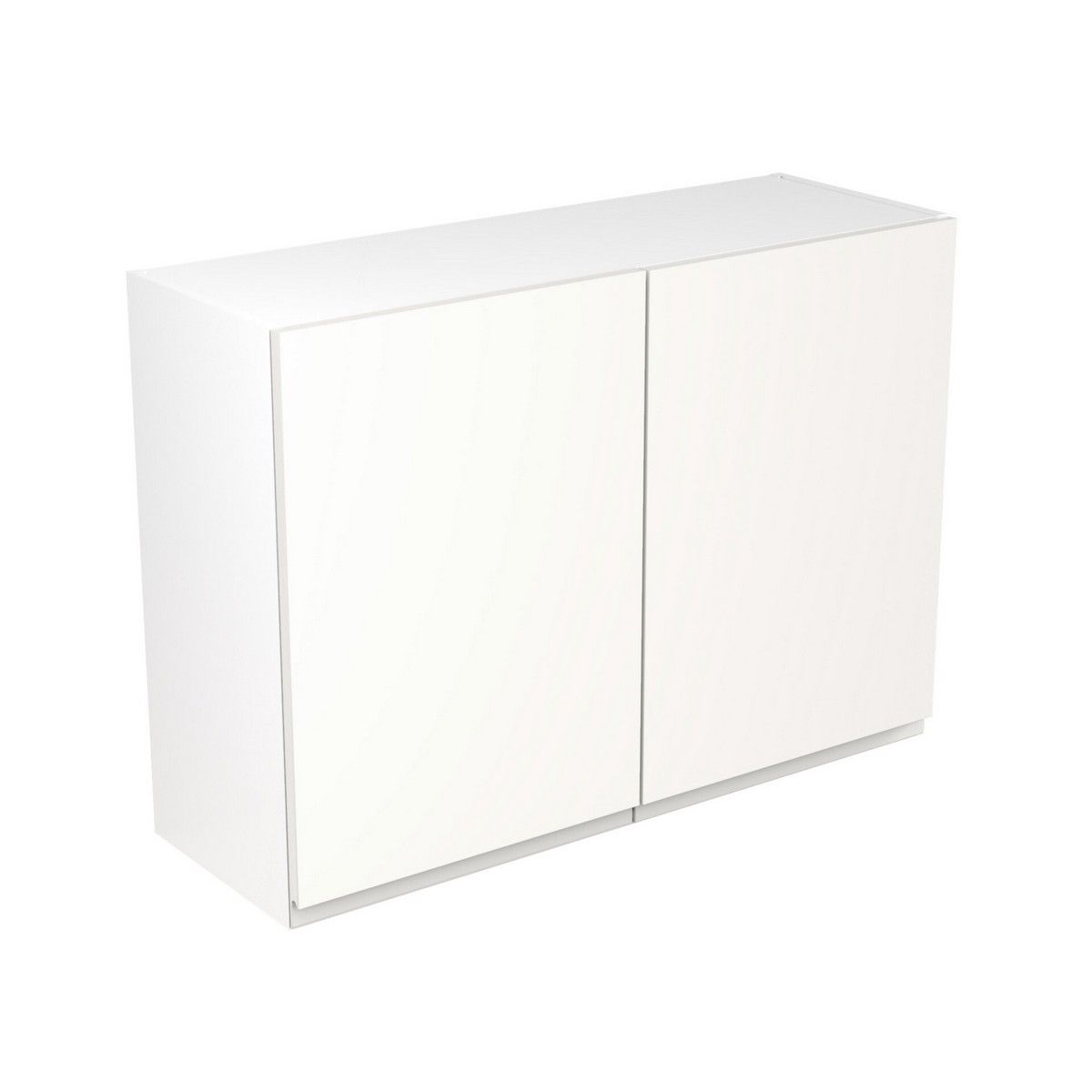 KitchenKit Flatpack J-Pull Wall Cabinet 1000mm - Ultra Matt White
