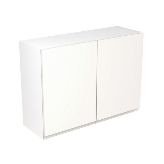 KitchenKit Flatpack J-Pull Wall Cabinet 1000mm - Ultra Matt White