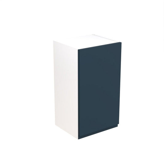 KitchenKit Flatpack J-Pull Wall Cabinet 400mm - Ultra Matt Indigo Blue