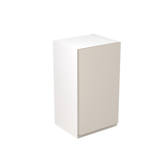 KitchenKit Flatpack J-Pull Wall Cabinet 400mm - Ultra Matt Light Grey