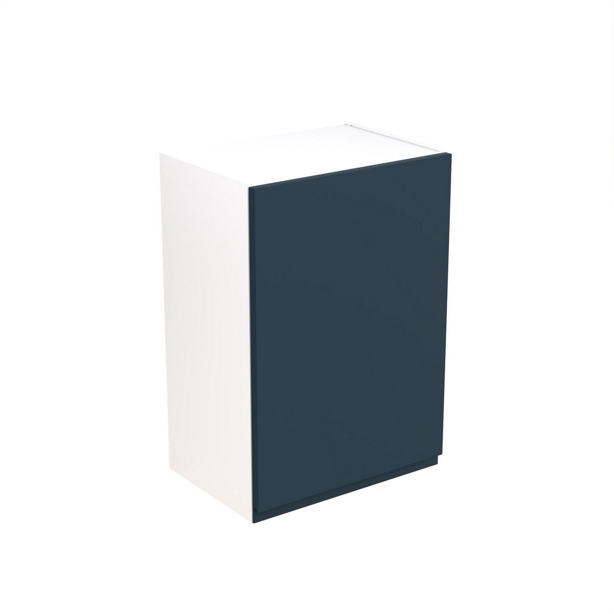 KitchenKit Flatpack J-Pull Wall Cabinet 500mm - Ultra Matt Indigo Blue