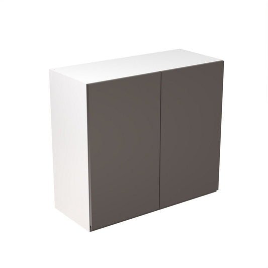 KitchenKit Flatpack J-Pull Wall Cabinet 800mm - Ultra Matt Graphite