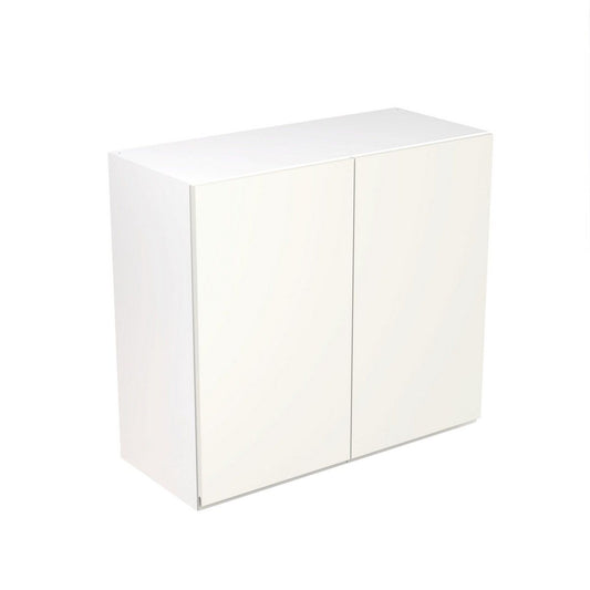 KitchenKit Flatpack J-Pull Wall Cabinet 800mm - Ultra Matt White