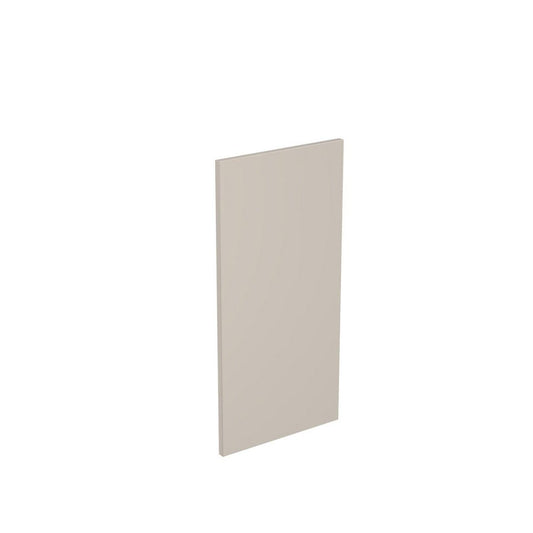 KitchenKit Flatpack J-Pull Wall End Panel 800mm - Super Gloss Light Grey