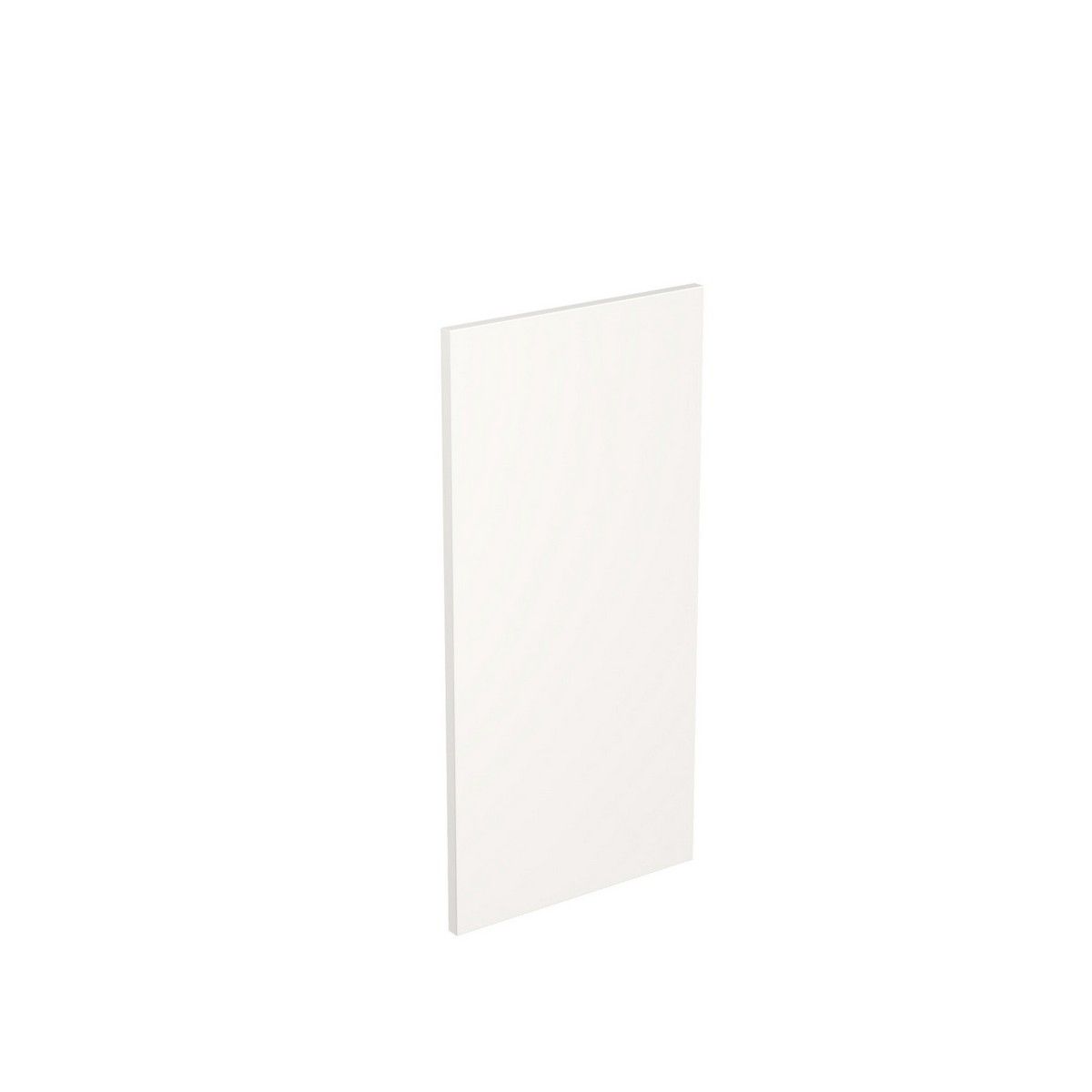 KitchenKit Flatpack J-Pull Wall End Panel 800mm - Ultra Matt White