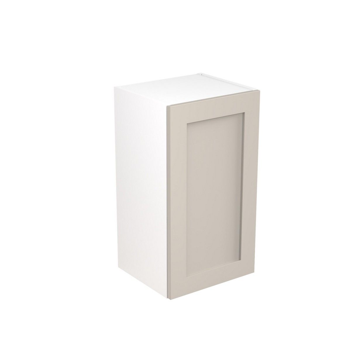 KitchenKit Flatpack Shaker Wall Cabinet 400mm - Ultra Matt Light Grey
