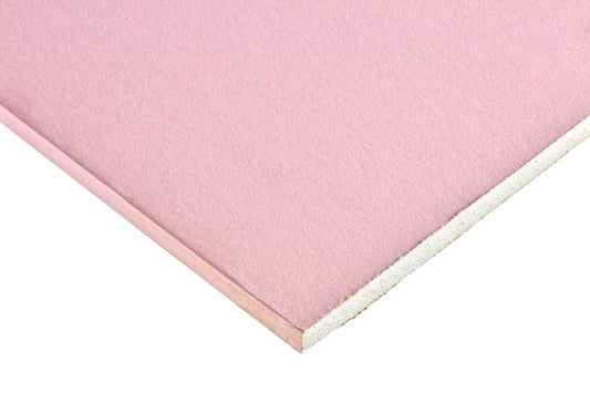 Knauf 12.5mm Fire Panel Plasterboard 2400mm x 1200mm – Fire-Resistant Gypsum Sheet, Ivory Finish