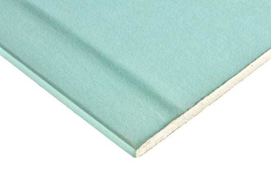 Knauf 12.5mm Moisture Panel Plasterboard 2400mm x 1200mm – Gypsum Sheet, Moisture-Resistant, Ivory Finish