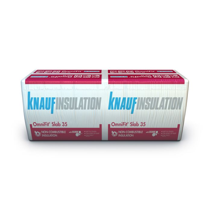 Knauf Insulation OmniFit Slab 50 x 600 x 1200mm (8.64m2) Pack of 12