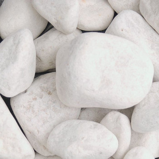 Long Rake Spar 40-90mm Cobbles White - Bulk Bag