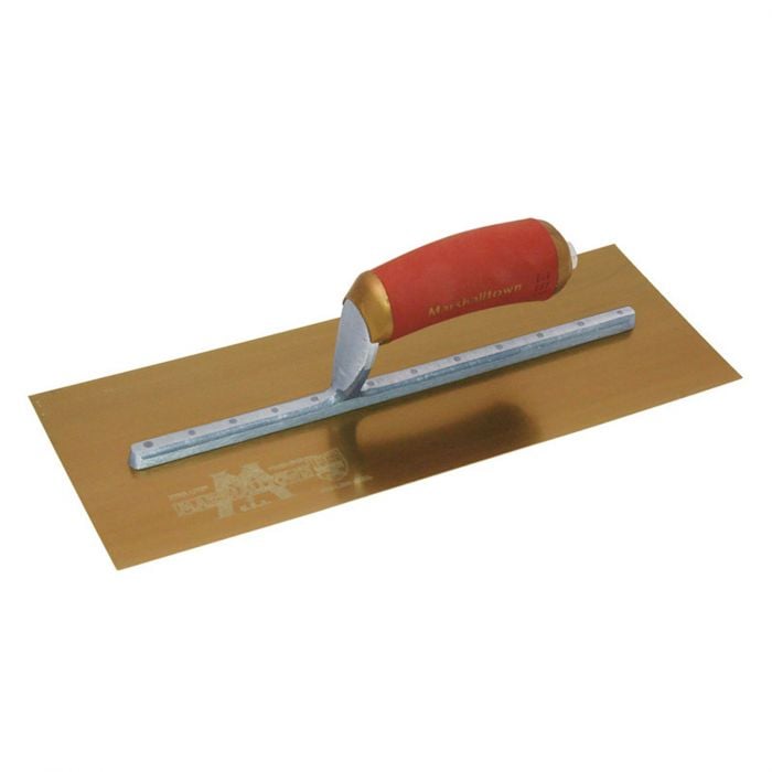 Marshalltown Gold Plaster Trowel with Permashape Durasoft Handle 14 x 5" MPB145GSD