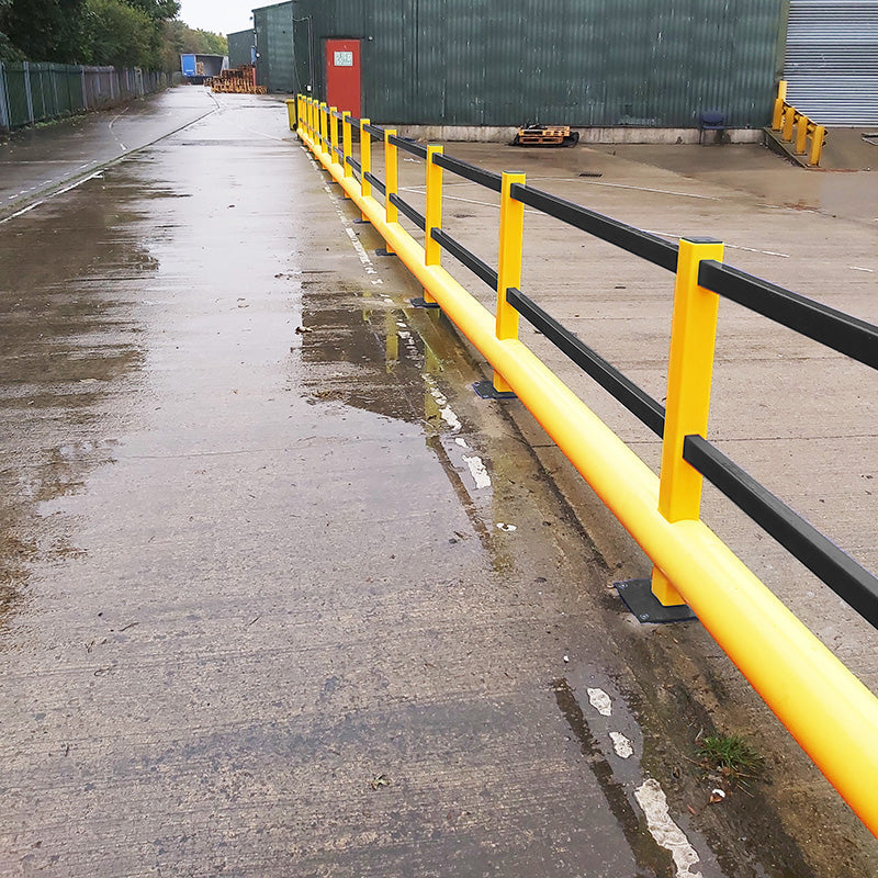 Pedestrian Bumper Barrier - Single Bumper - Yellow & Black