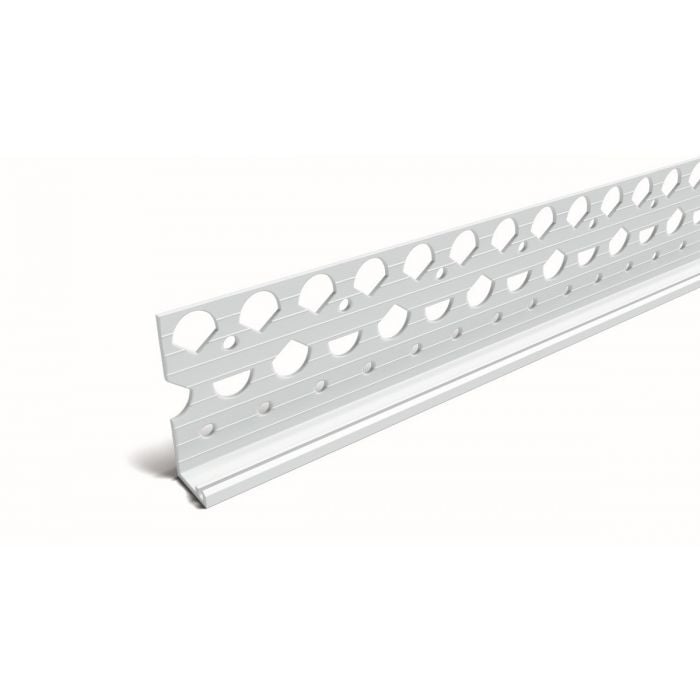 Plaster Stop Bead 15x45mm x 2.5m - PVCu